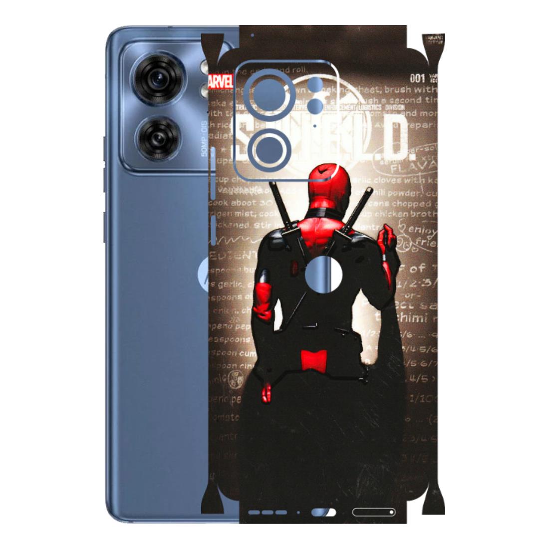 Motorola Phone Skins (All Models) - Deadpool - 3D Embossed Finish (L-56) Moto Edge 40 (5G)