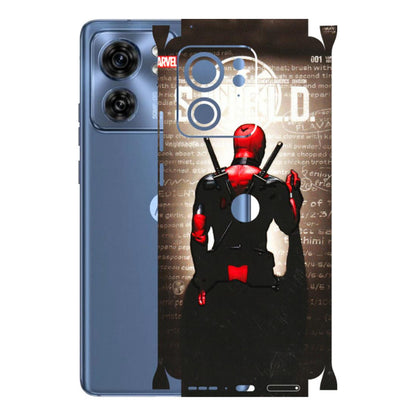 Motorola Phone Skins (All Models) - Deadpool - 3D Embossed Finish (L-56) Moto Edge 40 (5G)