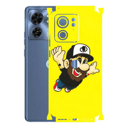 Motorola Phone Skins (All Models) - Flying Beardo - 3D Embossed Finish (L-60) Moto Edge 40 (5G)