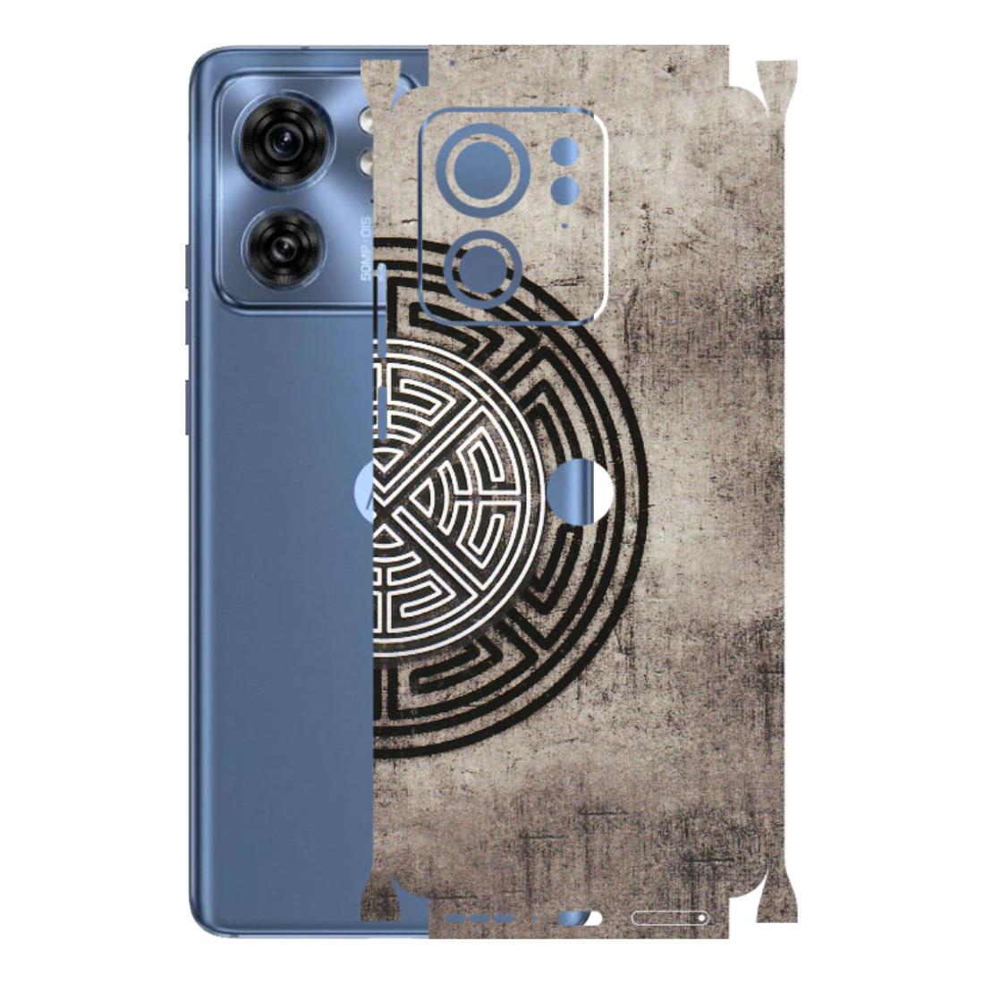 Motorola Phone Skins (All Models) - Mysterious Circular Design - 3D Embossed Finish (L-63) Moto Edge 40 (5G)