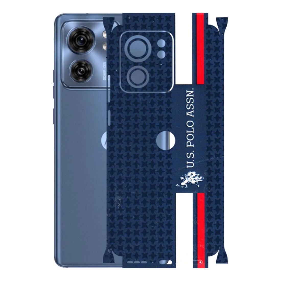 Motorola Phone Skins (All Models) - US POLO Designer Brand - 3D Embossed Finish (L-65) Moto Edge 40 (5G)