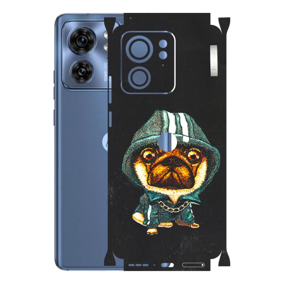 Motorola Phone Skins (All Models) - Puppy N Hoodie - 3D Embossed Finish (L-90) Moto Edge 40 (5G)