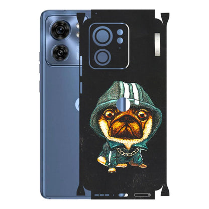 Motorola Phone Skins (All Models) - Puppy N Hoodie - 3D Embossed Finish (L-90) Moto Edge 40 (5G)