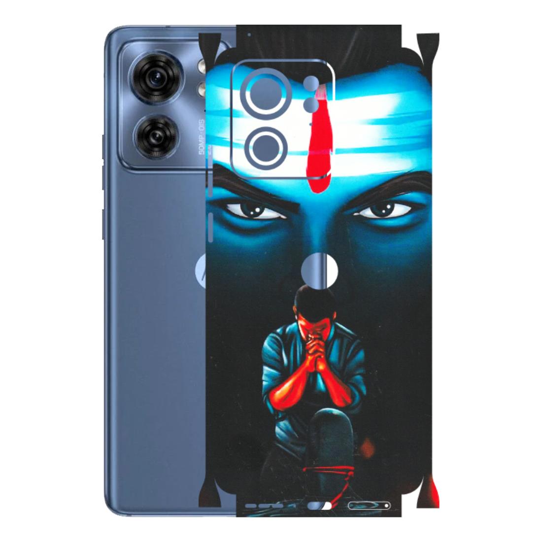 Motorola Phone Skins (All Models) - Mahakal Bhakt - Matte Finish (M-112) Moto Edge 40 (5G)
