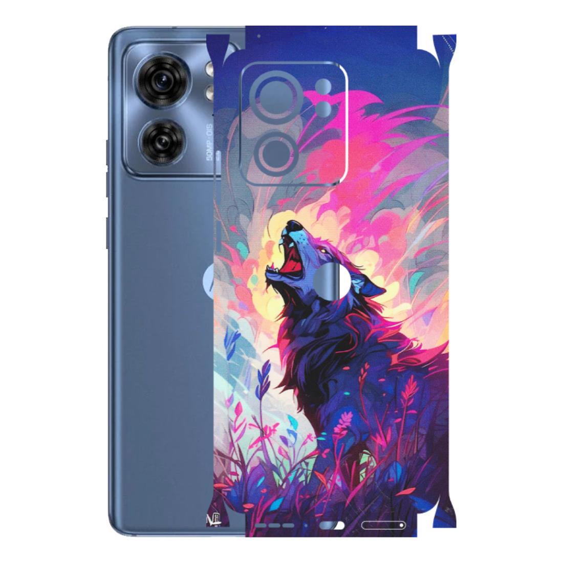 Motorola Phone Skins (All Models) - New Wild Wolf Abstract - Matte Finish (M-125) Moto Edge 40 (5G)