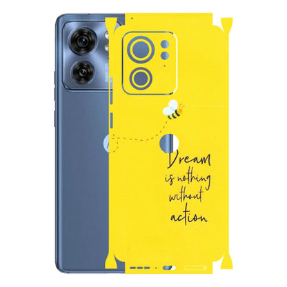Motorola Phone Skins (All Models) - Dream Is Nothing Without Action - Matte Finish (M-138) Moto Edge 40 (5G)