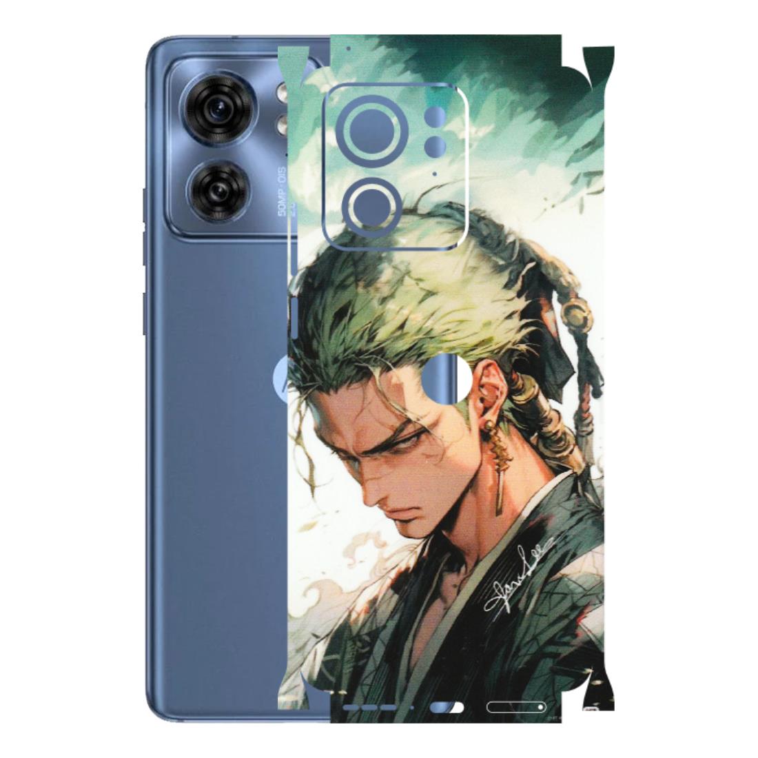 Motorola Phone Skins (All Models) - New Roronoa Zoro One Picece Anime - Matte Finish (M-140) Moto Edge 40 (5G)