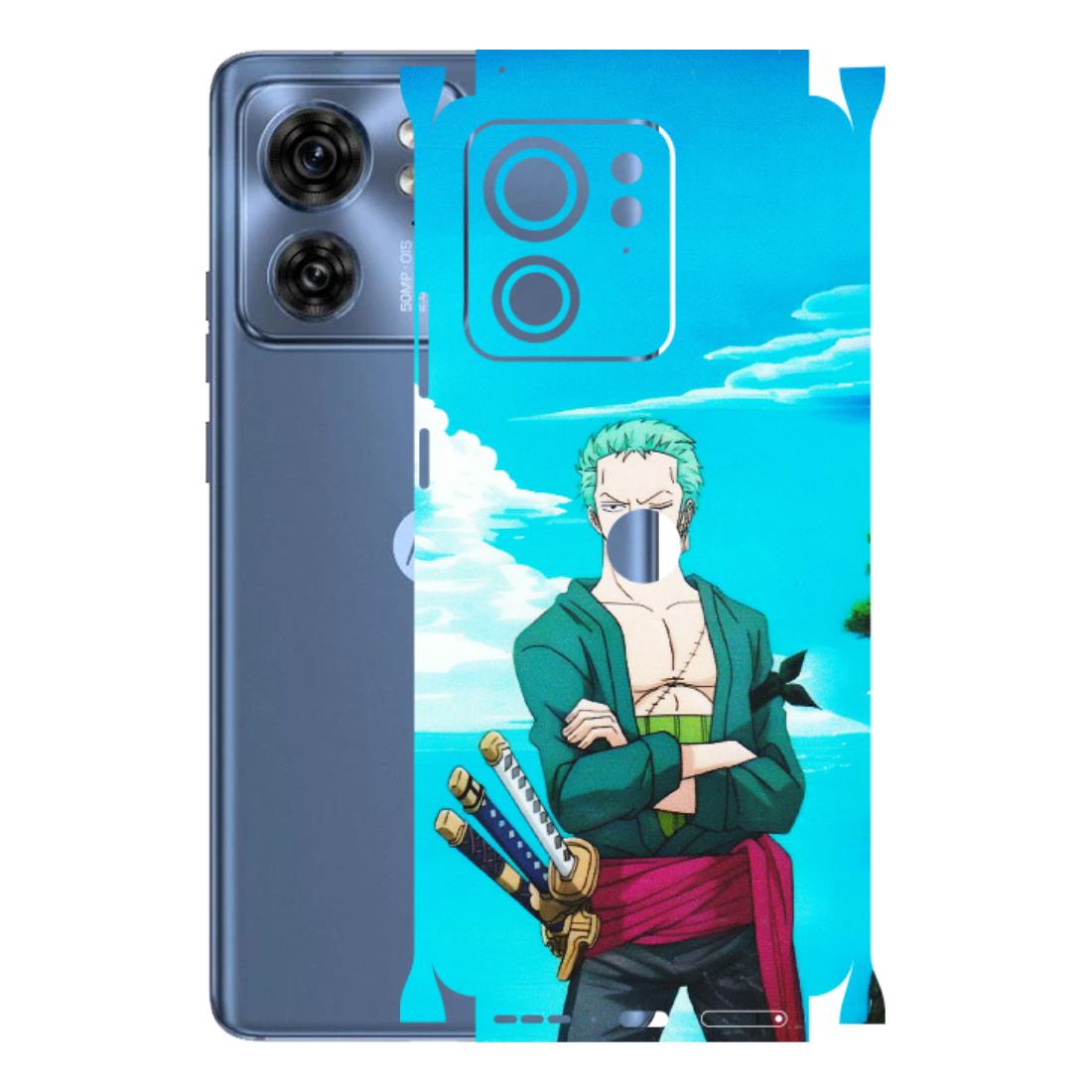 Motorola Phone Skins (All Models) - Cool Swordman Zoro Anime - Matte Finish (M-143) Moto Edge 40 (5G)