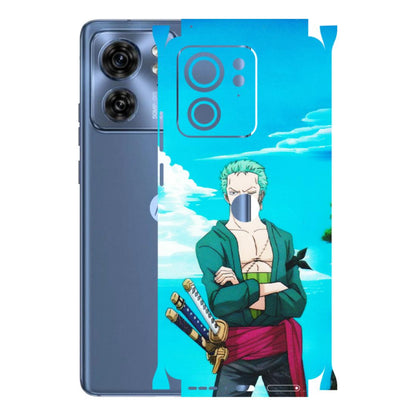 Motorola Phone Skins (All Models) - Cool Swordman Zoro Anime - Matte Finish (M-143) Moto Edge 40 (5G)
