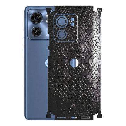 Motorola Phone Skins (All Models) - Black Snack Leather - Matte Finish (M-147) Moto Edge 40 (5G)