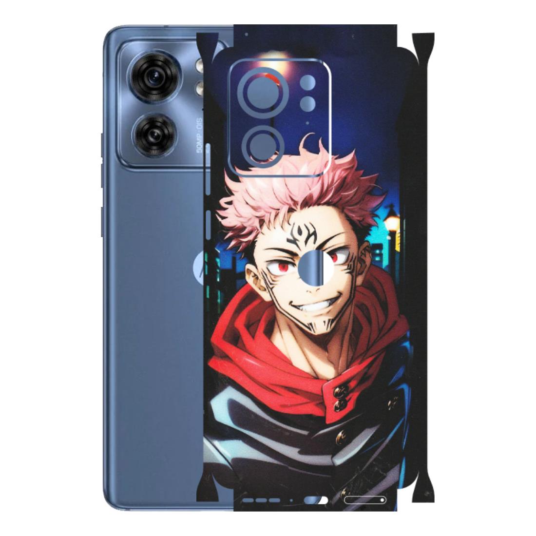 Motorola Phone Skins (All Models) - Yuji Itadori Funny Face Anime - Matte Finish (M-152) Moto Edge 40 (5G)