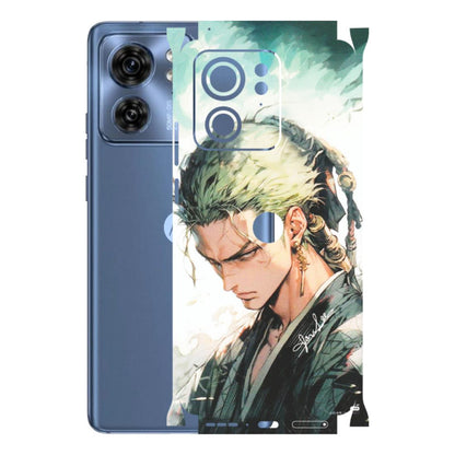 Motorola Phone Skins (All Models) - Pirate Hunter One Piece Anime - Matte Finish (M-157) Moto Edge 40 (5G)
