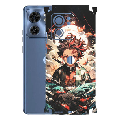 Motorola Phone Skins (All Models) - Tanjiro Demon Slayer Anime - Matte Finish (M-158) Moto Edge 40 (5G)