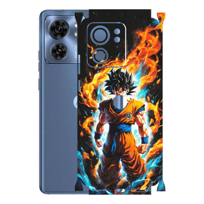 Motorola Phone Skins (All Models) - Goku Transformation Anime - Matte Finish (M-159) Moto Edge 40 (5G)