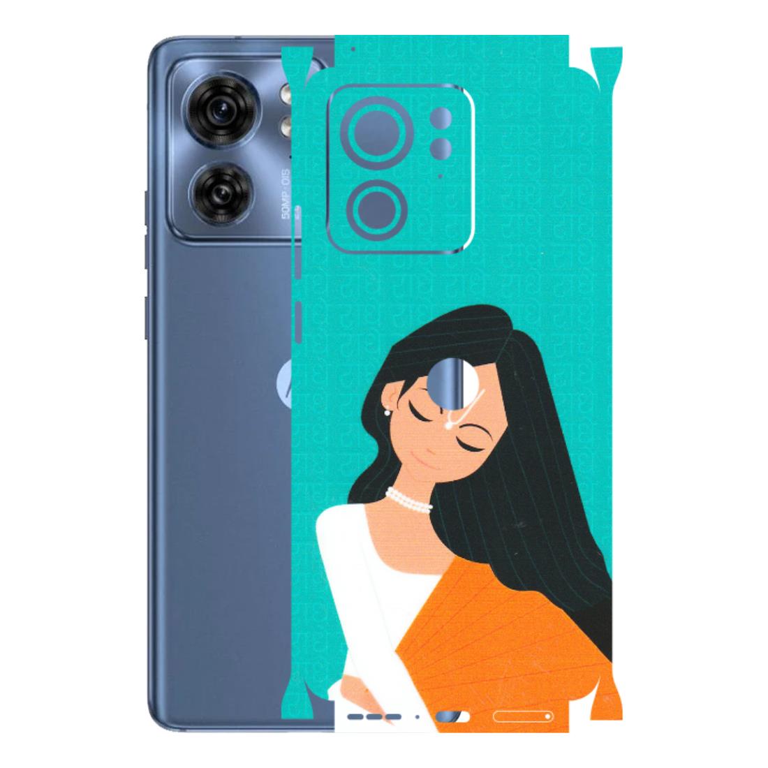 Motorola Phone Skins (All Models) - Radhe Radhe With Hindu Symbol - Matte Finish (M-164) Moto Edge 40 (5G)