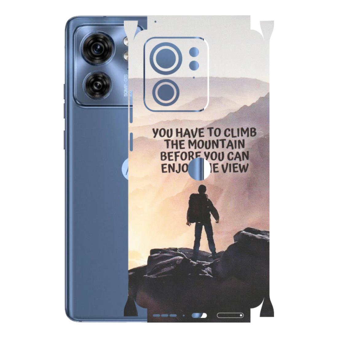 Motorola Phone Skins (All Models) - Motivational Hiking Mountain - Matte Finish (M-28) Moto Edge 40 (5G)