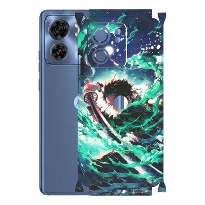 Motorola Phone Skins (All Models) - Sword Fighter Anime - Matte Finish (M-29) Moto Edge 40 (5G)