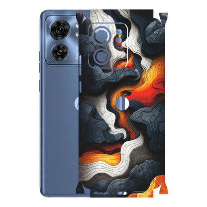 Motorola Phone Skins (All Models) - Abstract Volcanic Layers - Matte Finish (M-52) Moto Edge 40 (5G)