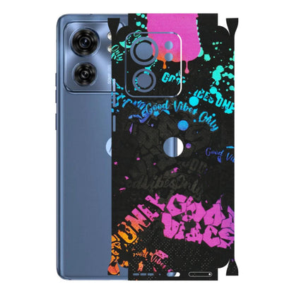 Motorola Phone Skins (All Models) - Majestic Black Vibes - Matte Finish (M-62) Moto Edge 40 (5G)