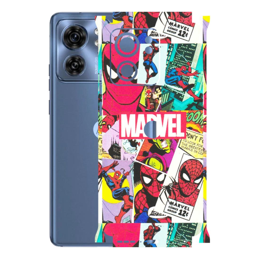 Motorola Phone Skins (All Models) - Marvel Comic Spiderman Grafitti - Matte Finish (M-72) Moto Edge 40 (5G)