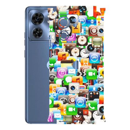 Motorola Phone Skins (All Models) - All Apple Icons - Matte Finish (M-93) Moto Edge 40 (5G)