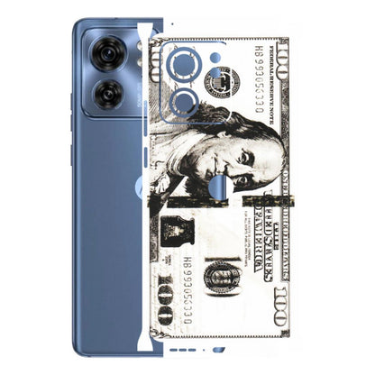 Motorola Phone Skins (All Models) - 100 Dollar Currency - Transparent Finish (T-01) Moto Edge 40 (5G)