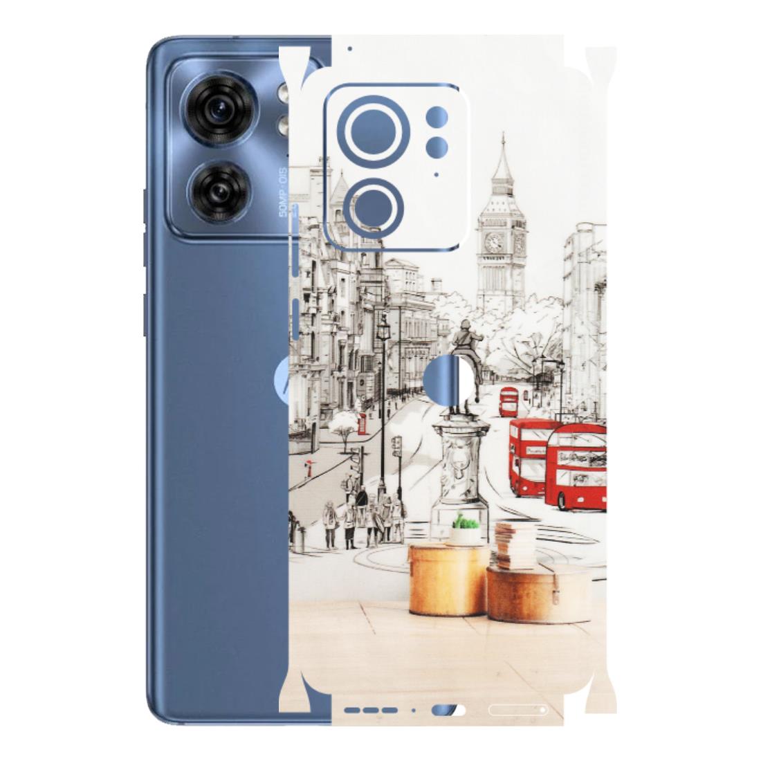 Motorola Phone Skins (All Models) - London Street - Transparent Finish (T-02) Moto Edge 40 (5G)