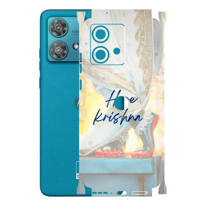 Motorola Phone Skins (All Models) - Hare Krishna - 3D Embossed Finish (L-03) Moto Edge 40 Neo (5G)