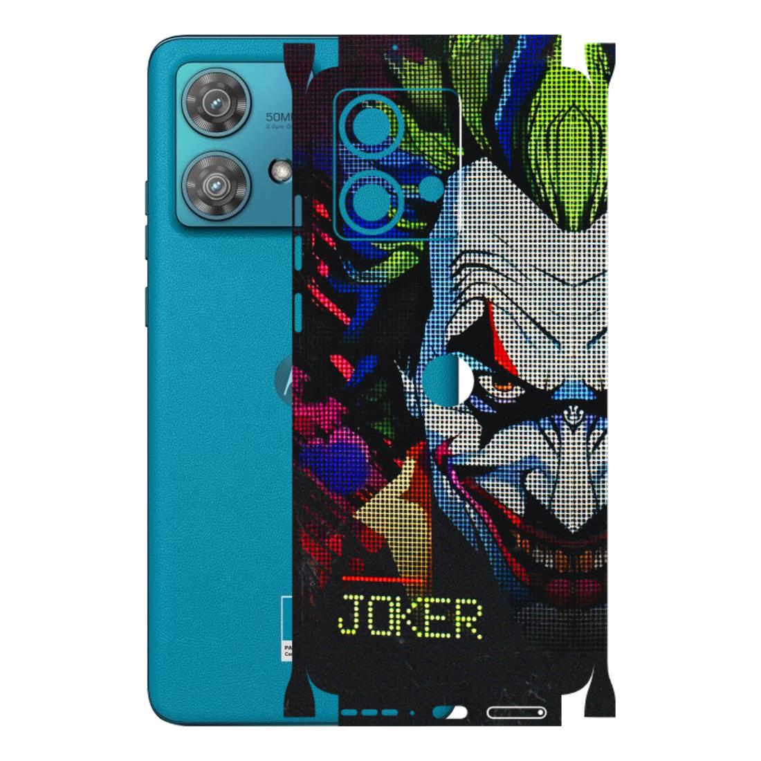 Motorola Phone Skins (All Models) - Joker Dot Matrix - 3D Embossed Finish (L-08) Moto Edge 40 Neo (5G)