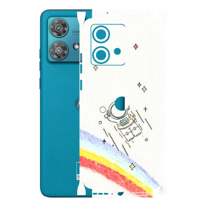 Motorola Phone Skins (All Models) - Milkyway Astronaut - 3D Embossed Finish (L-110) Moto Edge 40 Neo (5G)