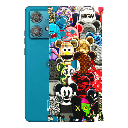 Motorola Phone Skins (All Models) - More Mickey Mouses - 3D Embossed Finish (L-118) Moto Edge 40 Neo (5G)