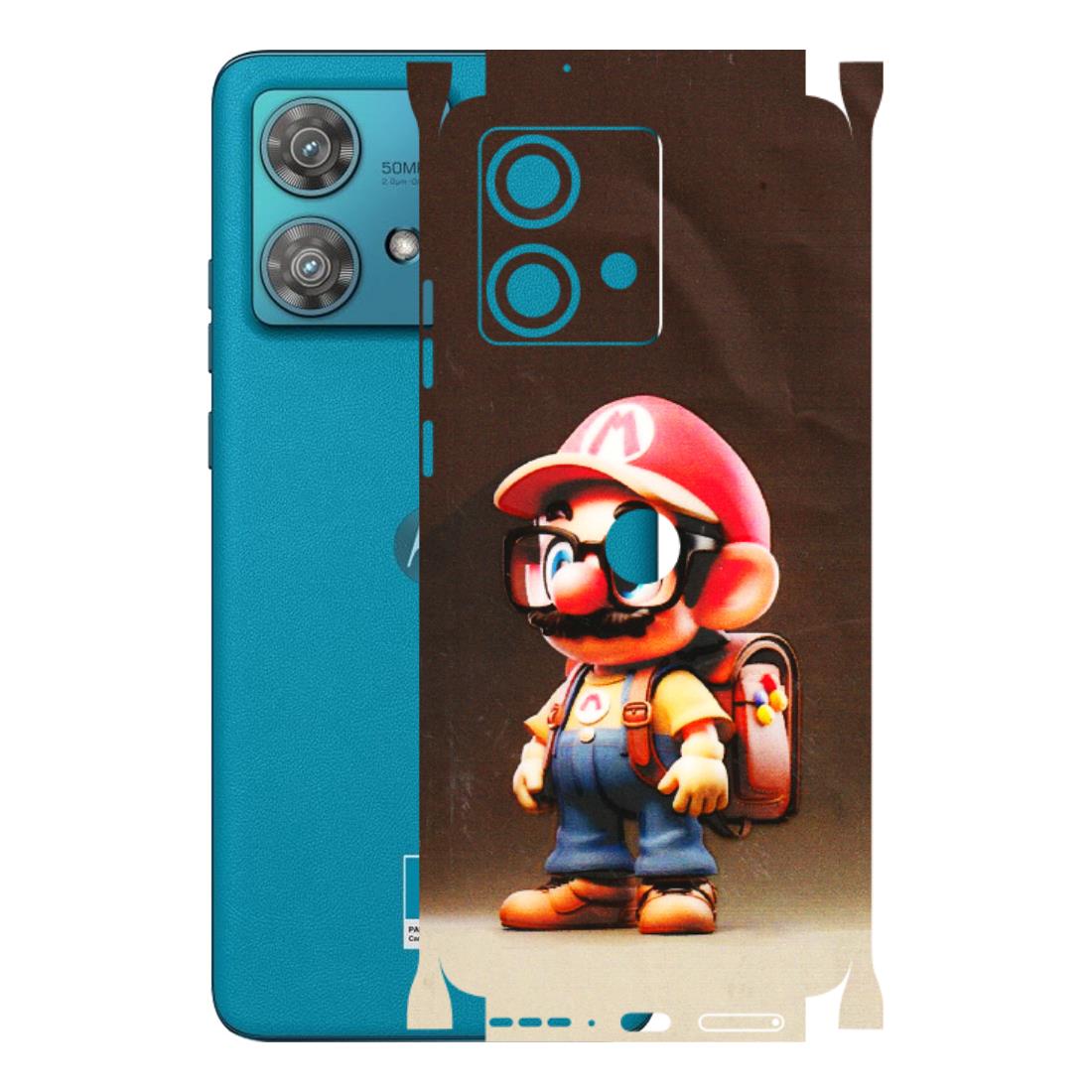 Motorola Phone Skins (All Models) - Little Mario - 3D Embossed Finish (L-119) Moto Edge 40 Neo (5G)