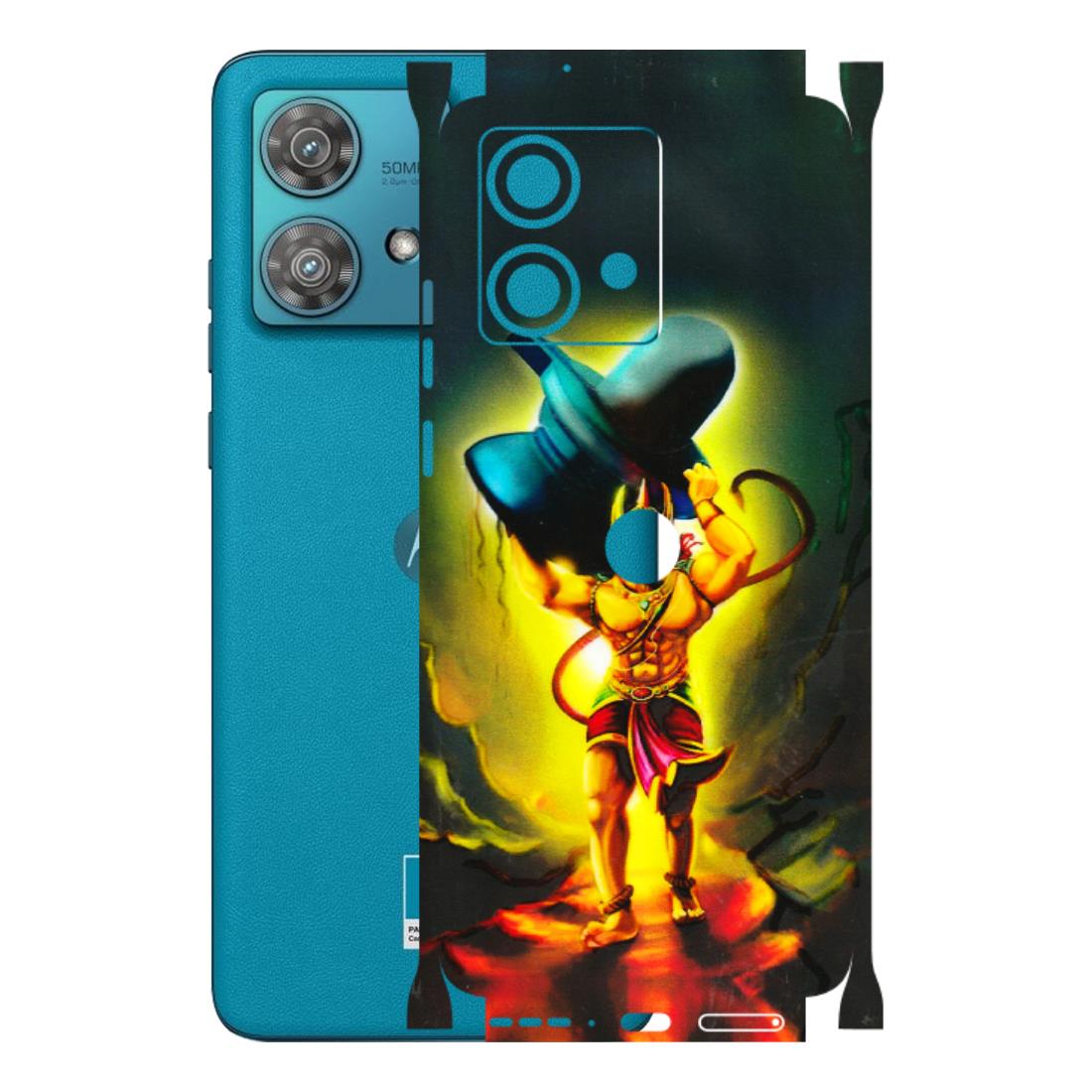Motorola Phone Skins (All Models) - Hanuman Ji - 3D Embossed Finish (L-128) Moto Edge 40 Neo (5G)