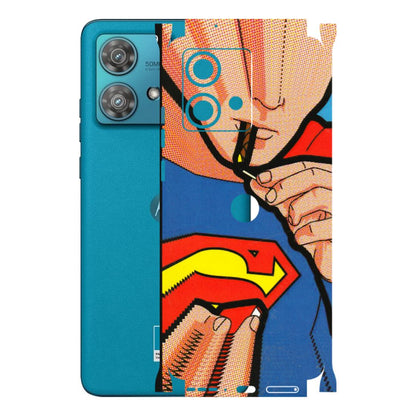 Motorola Phone Skins (All Models) - Superman Sutta - 3D Embossed Finish (L-130) Moto Edge 40 Neo (5G)