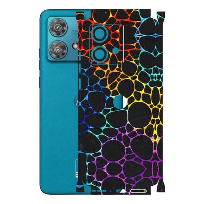 Motorola Phone Skins (All Models) - Abstract Art MultiColour - 3D Embossed Finish (L-133) Moto Edge 40 Neo (5G)