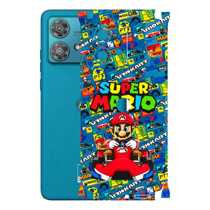 Motorola Phone Skins (All Models) - Super Mario Kart - 3D Embossed Finish (L-140) Moto Edge 40 Neo (5G)