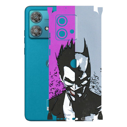 Motorola Phone Skins (All Models) - Batman & Joker - 3D Embossed Finish (L-143) Moto Edge 40 Neo (5G)