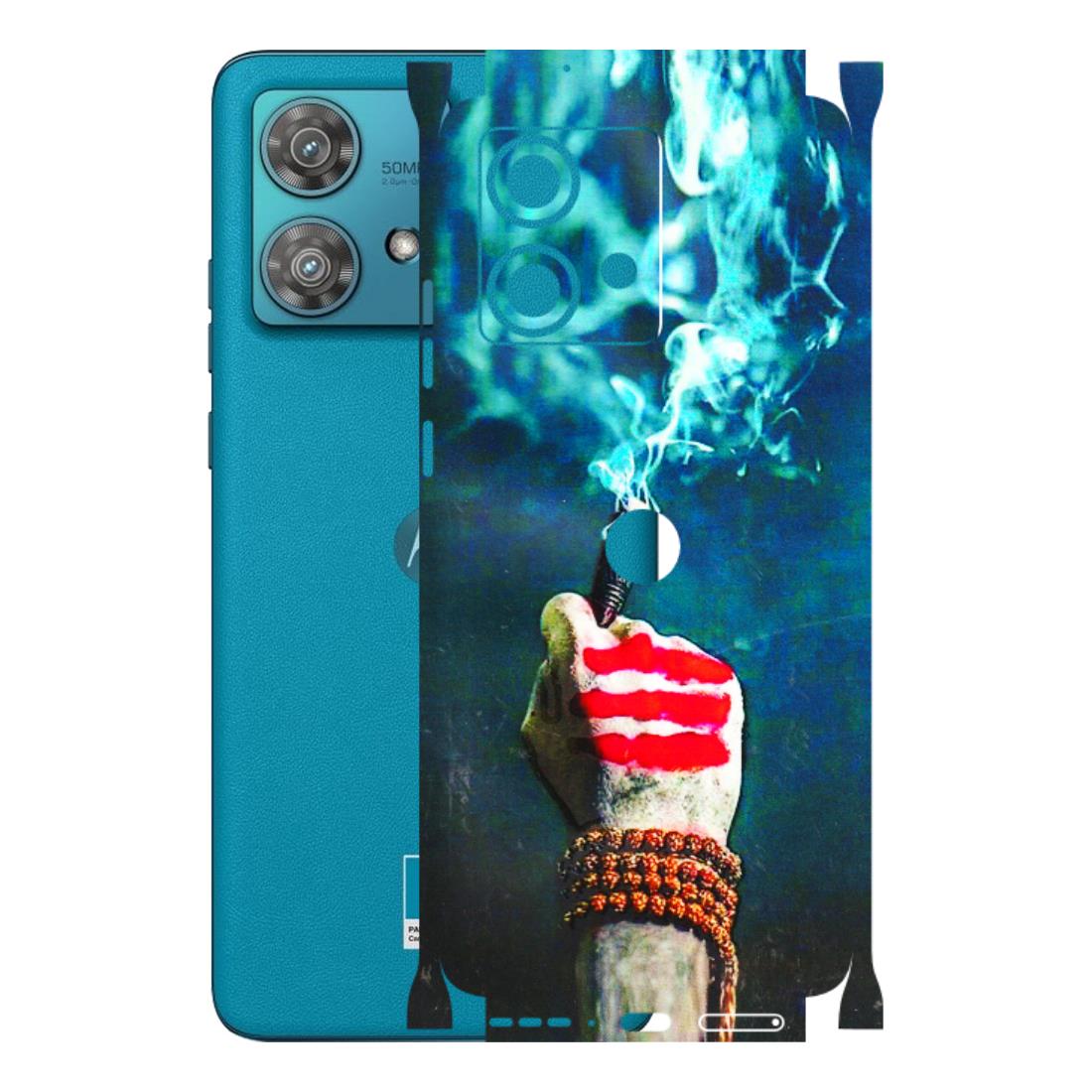 Motorola Phone Skins (All Models) - Mahadev Bhakt - 3D Embossed Finish (L-146) Moto Edge 40 Neo (5G)