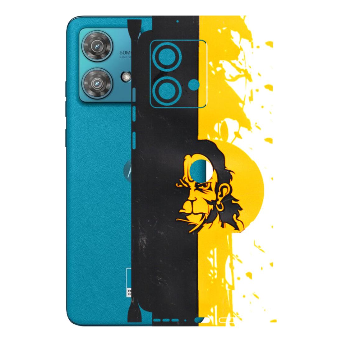 Motorola Phone Skins (All Models) - Bajrangbali - 3D Embossed Finish (L-151) Moto Edge 40 Neo (5G)