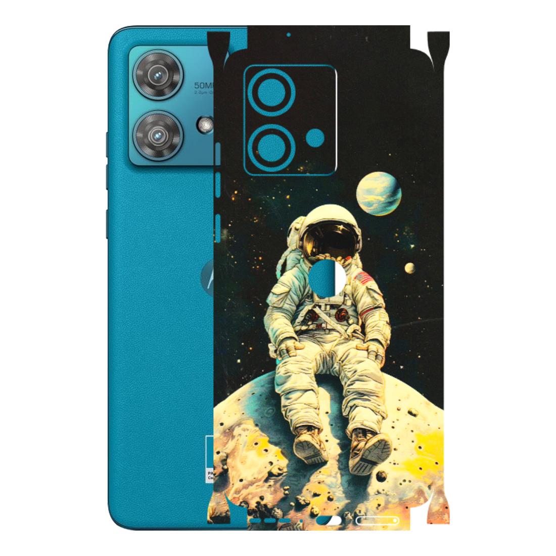 Motorola Phone Skins (All Models) - Astronaut in Space - 3D Embossed Finish (L-16) Moto Edge 40 Neo (5G)