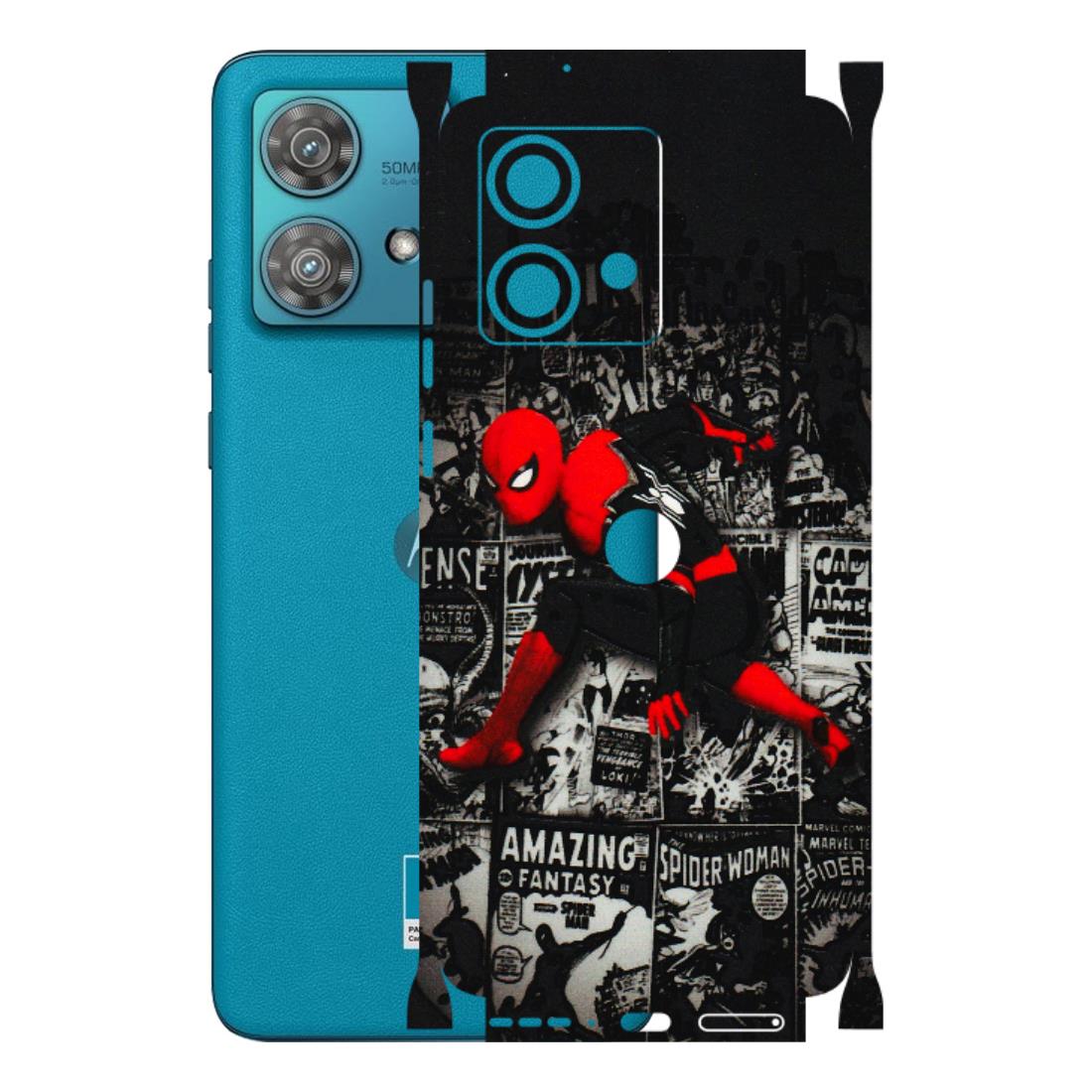 Motorola Phone Skins (All Models) - SpiderMan New - 3D Embossed Finish (L-162) Moto Edge 40 Neo (5G)