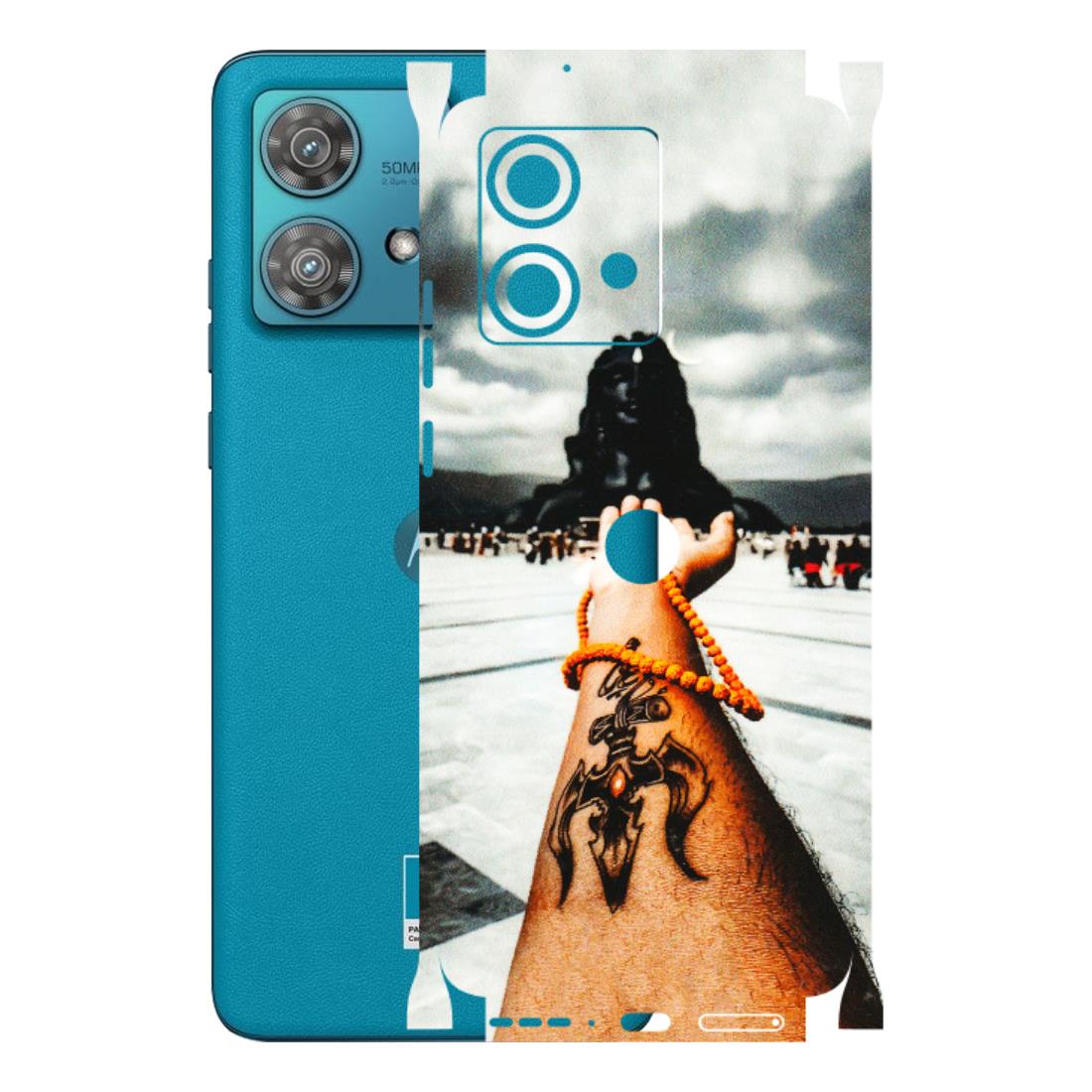 Motorola Phone Skins (All Models) - Jai Adiyogi Mahakaal - 3D Embossed Finish (L-164) Moto Edge 40 Neo (5G)