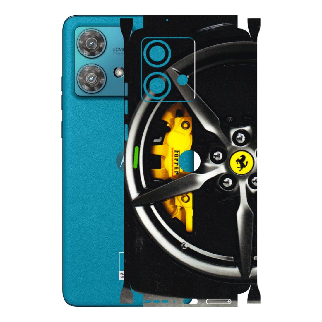 Motorola Phone Skins (All Models) - Ferrari Wheel Alloy - 3D Embossed Finish (L-173) Moto Edge 40 Neo (5G)