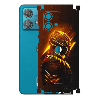 Motorola Phone Skins (All Models) - Gold Black Panther - 3D Embossed Finish (L-181) Moto Edge 40 Neo (5G)