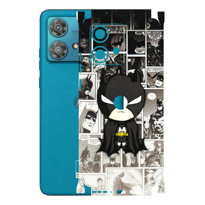 Motorola Phone Skins (All Models) - Toon Batman - 3D Embossed Finish (L-182) Moto Edge 40 Neo (5G)