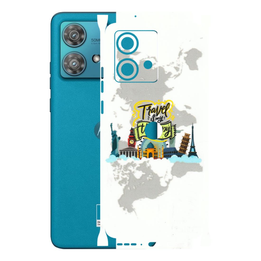 Motorola Phone Skins (All Models) - Travel Therapy - 3D Embossed Finish (L-199) Moto Edge 40 Neo (5G)
