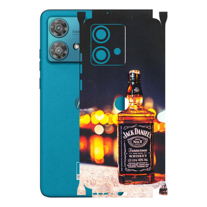 Motorola Phone Skins (All Models) - JD Whiskey Bottle - 3D Embossed Finish (L-20) Moto Edge 40 Neo (5G)