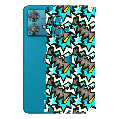 Motorola Phone Skins (All Models) - Funky Zig Zag - 3D Embossed Finish (L-223) Moto Edge 40 Neo (5G)
