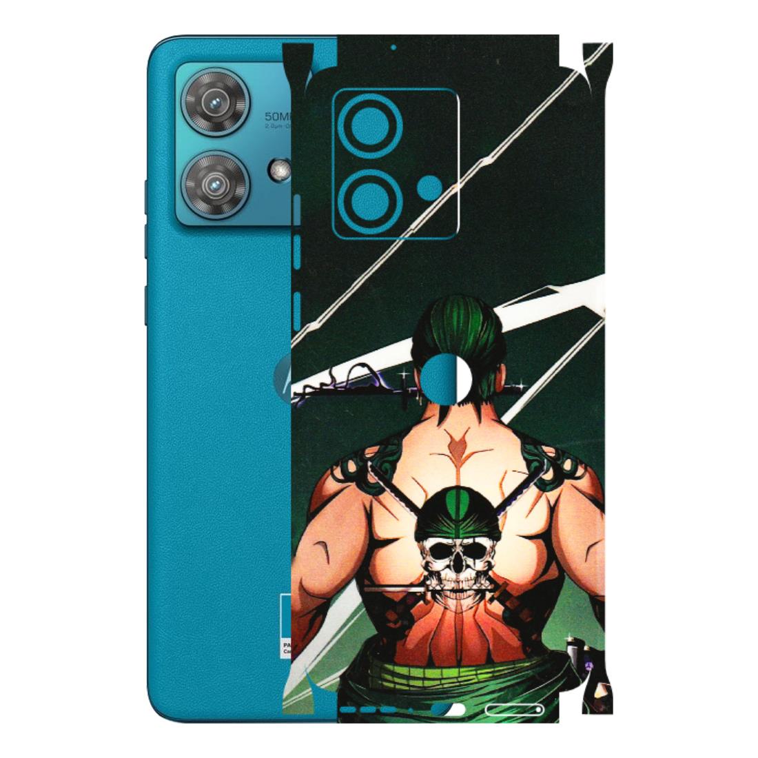 Motorola Phone Skins (All Models) - Zoro Anime - 3D Embossed Finish (L-23) Moto Edge 40 Neo (5G)