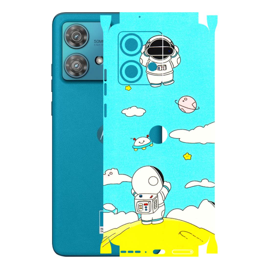 Motorola Phone Skins (All Models) - Blue Skies Astro Float - 3D Embossed Finish (L-230) Moto Edge 40 Neo (5G)